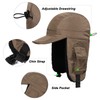 Clape Winter Trapper Hat Outdoor Bomber Earflap Hat with Visor