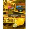 LOHAS Dusk to Dawn Bug Light Bulb Outdoor, A19 Yellow