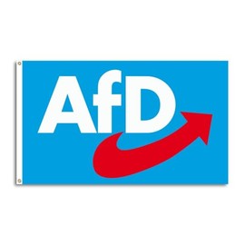 FlagShipper AFD Flag 150 x 90 cm Alternative for Germany AfD Party Fan Item Flag Germany Flags Logo Country Election European Election Bundestag Election for Garden Demonstration