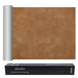 JDLUGH Sofa Leather Repair Patch Tape, Large Self Adhesive Couch, Car Seat, Office Chair, Leather Furniture, Vinyl Repair Patch Kit for Furniture (15x60 Inch, Yellowish Brown)