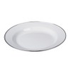 GRÄWE Camping Plate Diameter 26 cm Enamel White