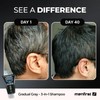 MENFIRST - Champú para oscurecer el cabello gris, color gradual