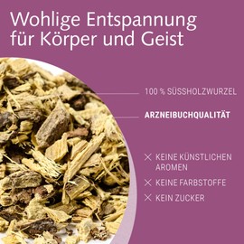 Weltecke Liquorice Root Tea 250 g | Pharmacopoeia Quality | Made & Controlled in Germany | Pleasantly Aromatic Taste | Open Herbal Tea Freshly Bottled | Loose Licorice Tea