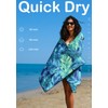 2 Pack Microfiber Thin Lightweight Beach Towel Sand Free Quick