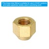 PATIKIL 1/4" Brass Flare Cap, 7/16-20UNF Female Thread 4Pcs SAE