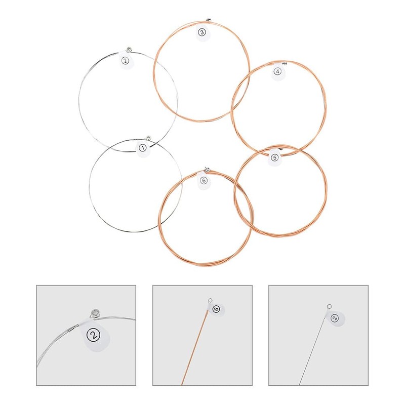 Totority 6 Strings Guitar Strings Set Guitar Strings for Folk
