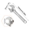 ZoZoMaiy 4 inch/100 mm Mini Adjustable Spanner Portable Adjustable Wrench