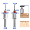 Mesee 5 Pieces Countersink Drill Bits with Depth Stop, 8mm