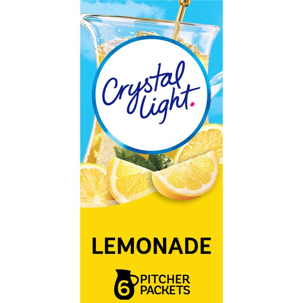 Crystal Light Lemonade Drink Mix, 6 ct Pitcher Packets