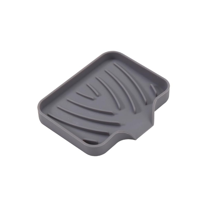 WELANGBN 1 Pack Silicone Soap Dish with Drain, Kitchen Sink