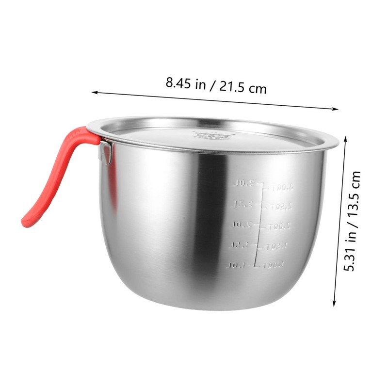 GRIRIW 1 Set Deep Mixing Bowl Stainless Steel Mixing Container