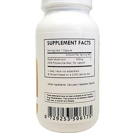 Generic Reishi Mushroom Extract 10:1 Capsules - 120