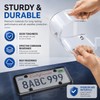 2Pcs Clear License Plate Protector Covers, Clear License Plate Covers