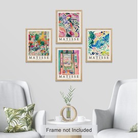 SIGNWIN Poster Matisse Abstract Botanical Prints Wilderness Nature Illustrations Fine Art Decorative Country/Farmhouse Vintage for Living Room, Bedroom, Office - 11"x14"x4