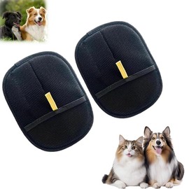 Pet Hair Removal Gloves, Upgraded Multi-Function Cat and Dog Hair Remover, Washable and Reusable, Pet Hair Remover for Sofa, Clothes, Carpet, Car Seats (2 PCS)