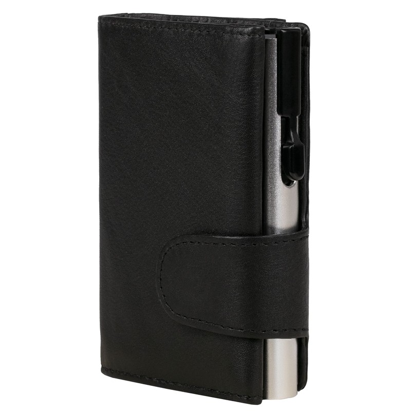 ClickSafe® Credit Card Holder with Coin Compartment and Note Compartment