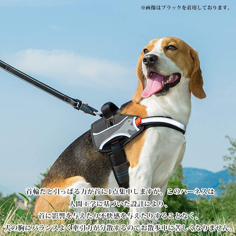 Ferplast Hercules Extra Large Dog Harness, Padded, Durable, Scratch-Resistant, Visible