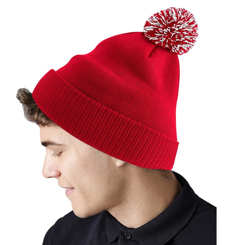 Beechfield - Recycled Snowstar Beanie - Stylish Ribbed Cuff -