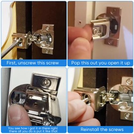 45pcs Door Hinge shims Cabinet Restrictor Clips, 86 Degree Angle Restriction Clips, Compatible for Blum 38C315B3, Compatible with Blum Cabinet Hinges Cabinet Door Hinges for American Kitchen