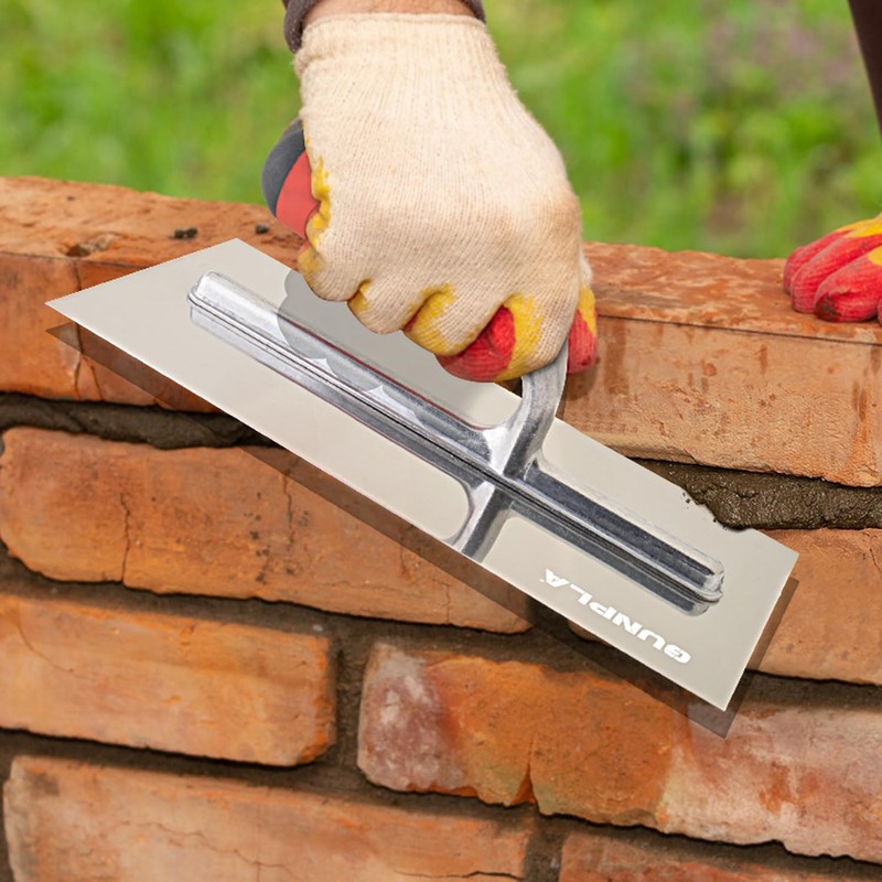 Gunpla 280x130mm Plastering Trowel with Rubber Ergonomic Grip Handle, Drywall