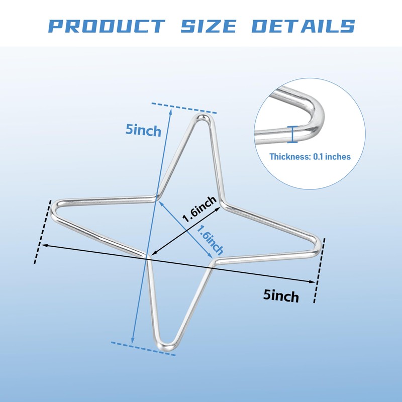 Stove Ring for Fox Run 5 x 5 inches, Silver