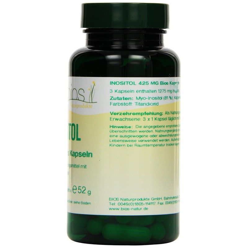 Bios Inositol 425 mg 100 Capsules Pack of 1 x