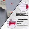 VAPKER Push Pins Tacks 120Pcs DarkRed Thumb Tacks Larger Size
