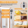 GELANGS Hand Mixer, 5-Speed Electric with Turbo Boost, White, Copper