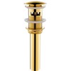 Pop Up Sink Drain With Overflow Bouncing Style Stopper Brass