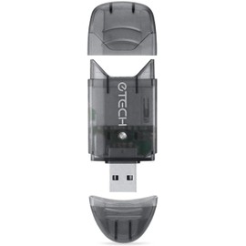 eTECH Collection USB 2.0 SD/SDHC/SDXC Memory Card Reader/Writer - Support SanDisk Kingston 256GB 128GB 64GB 32GB 16GB SDXC Ultra Extreme SDHC (Card Reader ONLY, No Memory Cards) (Black, 2 Pack)