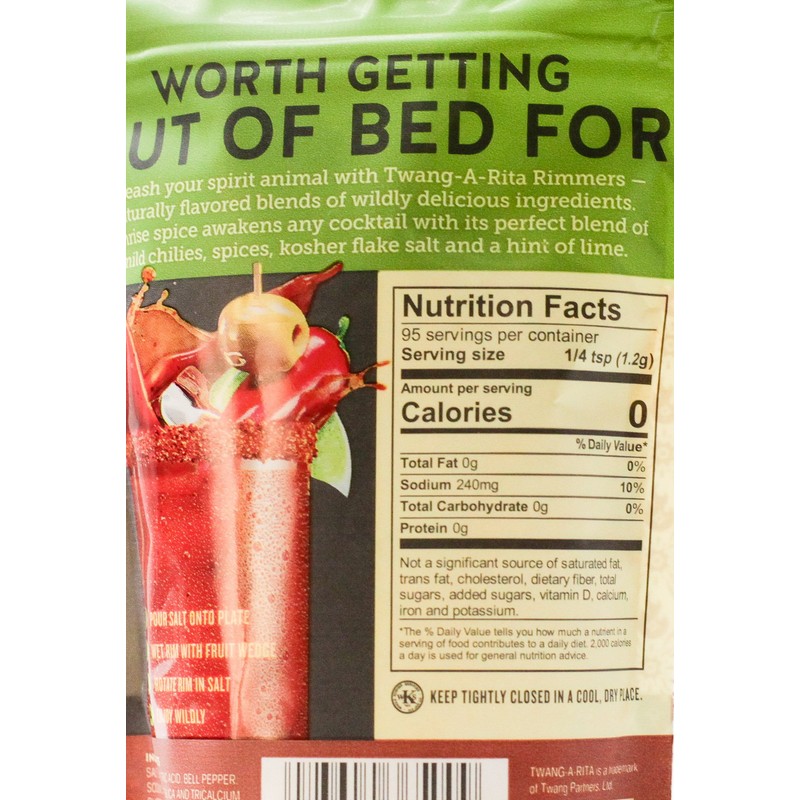 Twang-a-Rita Rimming Salt Varieties - 4 ounce pouch - (2