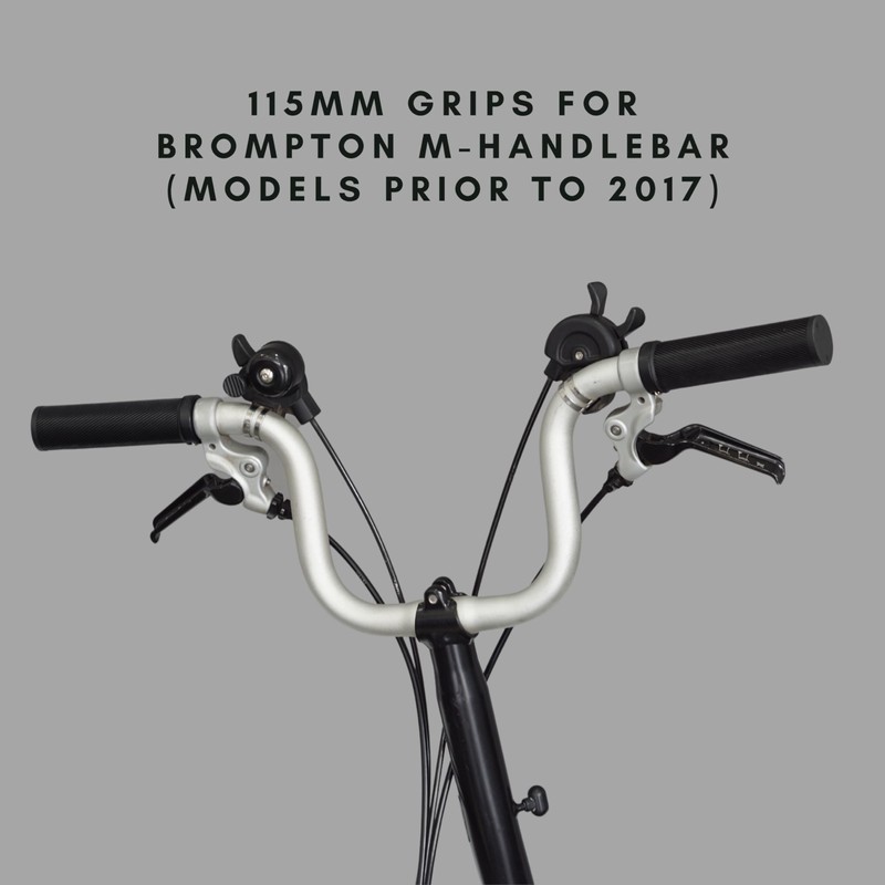 Vincita Lock-On Bike Handlebar Grips (Pair) - Compatible with Brompton
