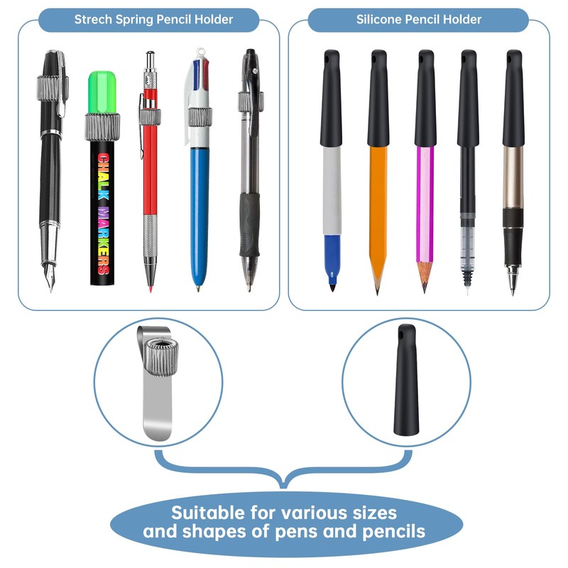4 Pack 35" Steel Wire Heavy Duty Retractable Pull Pen
