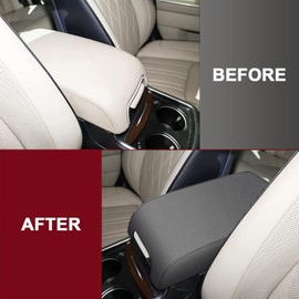 AOMSAZTO Carbon Fiber Armrest Covers for 2011-2014 Dodge Charger Black