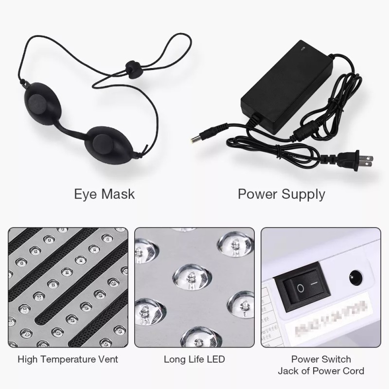 ForeverLily Maquina Facial De Luz Led 7 Colores Para Tratamiento