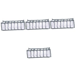 Zerodeko 4pcs Clothes Storage Box Clothing Drawers Sock Storage Organizer Drawers Organizer Folded Clothes Organizer Closet Clothing Organizer Drawer Dividers Mesh Foldable Clothes Box