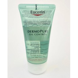 Eucerin DermoPure Oil Control, Gel Limpiador Facial para Piel Oleosa y Acnéica, 75 ml