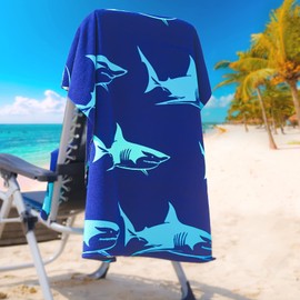 Oversized Terry Beach Towel 36 x 72 in Soft Extra Large Pool Swim Clearance Towels for Adults Gift Big XL Travel Blanket Cruise Must Haves Vacation Accessories Essentials Gear Stuff Small Shell