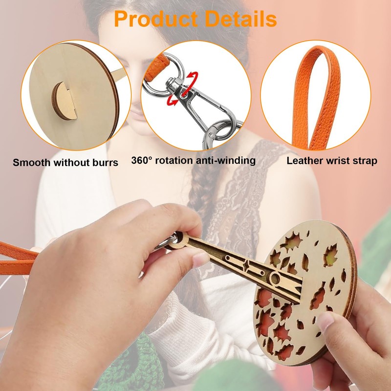 Wrist Strap Yarn Holder Set 12PCS Wrist Yarn Holders with