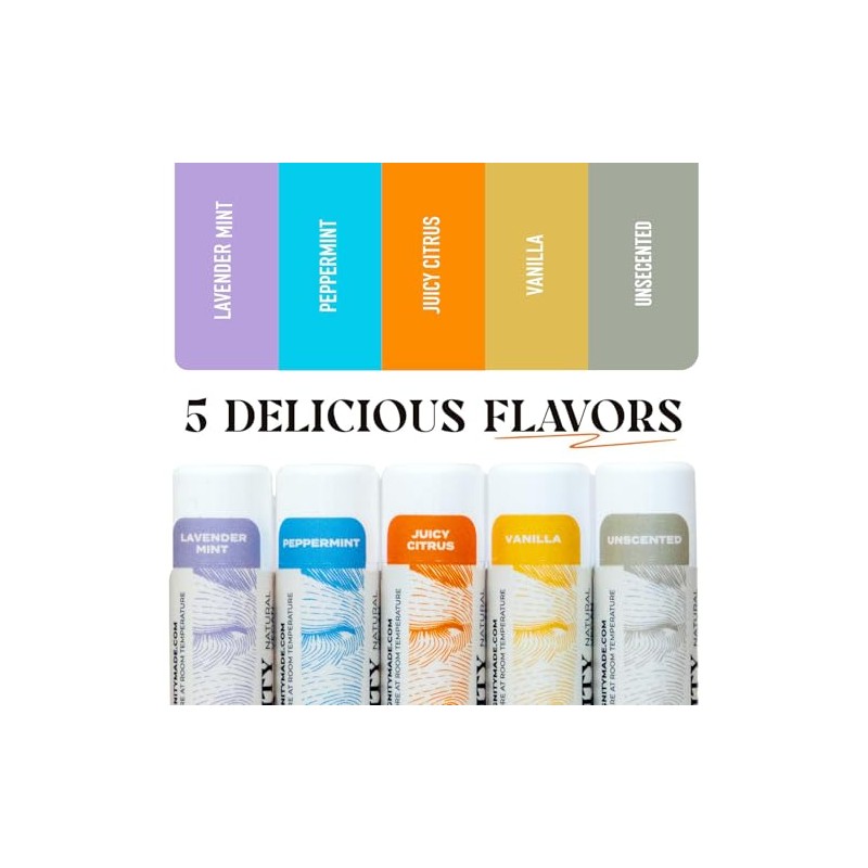 Bálsamo Labial Sin Fragancia Unscented Lip Balm Set with Coconut