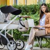FUIPVGI Awning Pram UV Protection Sun Protection Pram Pushchair Sun