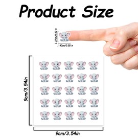 AHANDMAKER 500 selbstklebende Planer Aufkleber. Niedliche Elefantenaufkleber Elefanten Papieraufkleber Für Planer Kalender Scrapbook Basteln Kunst Party Dekoration Geschenktüte Siegelthema 0.5 Zoll