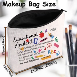 TSOTMO Educational Assistant Zipper Pouch Educator Gift Educational Assistant Survival Kit Bag Appreciation Gift For Educator (Educational one)