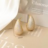 GELVTIC Chunky Gold Hoop Earrings Silver Teardrop Earrings for Women