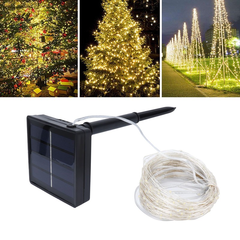 300LED Solar String Lights IP44 Waterproof Outdoor Garden Courtyard Decoration