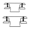 QWORK® 2 Pack Wall Mount Glove Dispenser Rack Glove Box