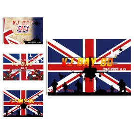5ft VJ Day 80th Anniversary Flag,VJ Day Large Flag 80th Victory Flags 5 * 3FT,80 Years Victory over Japan Flags 80 Years VJ-Flag Party Parades Celebration Decor Bunting Banner 2025 Gifts Memorabilia