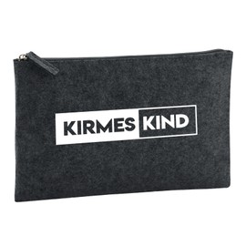 Hellweg Druckerei Kulturbeutel Kirmeskind Modern Geschenk 1 Liter Charcoal Filz Kirmeskind Geschenkidee