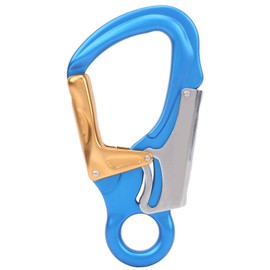 Camnal AutoLock D Locking Snap Aluminum Snap Lock Hook Clip for Rock Tree Climbing(Blue )