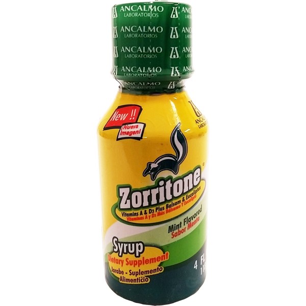 Zorritone Cold Relief Syrup 4 oz - Antigripal (Pack of 1)